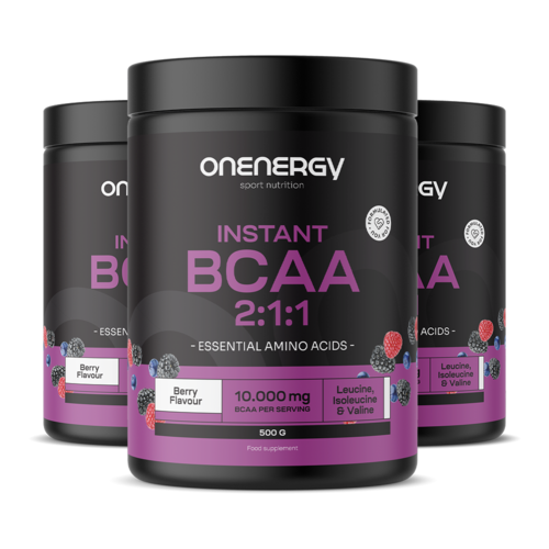 3x BCAA 2:1:1 – erdei gyümölcs, összesen 1500 g