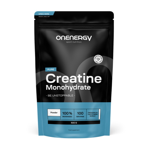 100% kreatin-monohidrát por, 500 g