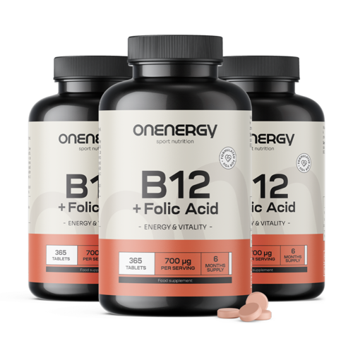 3x B12-vitamin + folsav, összesen 1095 tabletta
