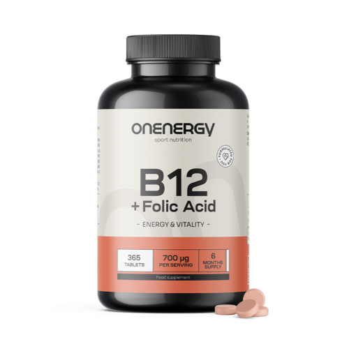 B12-vitamin + folsav, 365 tabletta
