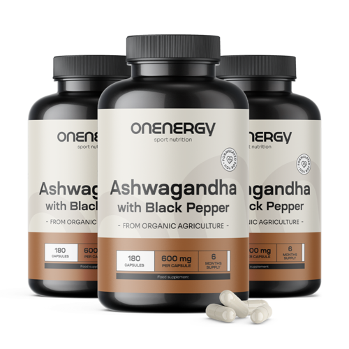 3x Ashwagandha fekete borssal, összesen 540 kapszula