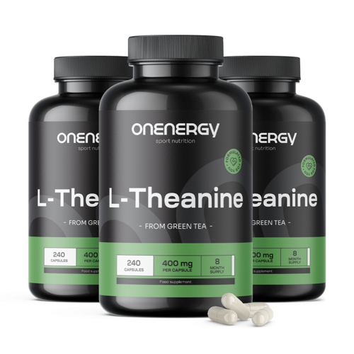 3x L-theanine 400 mg, összesen 720 kapszula