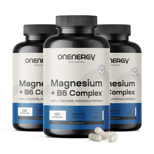 3x Magnézium + B6 komplex, összesen 360 kapszula