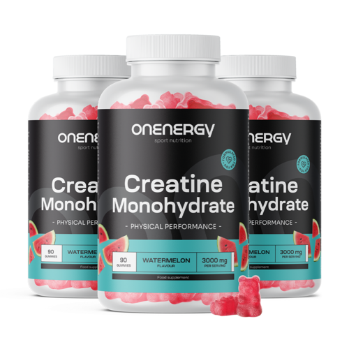 3x Kreatin-monohidrát 3000 mg – görögdinnye, összesen 270 gumicukor