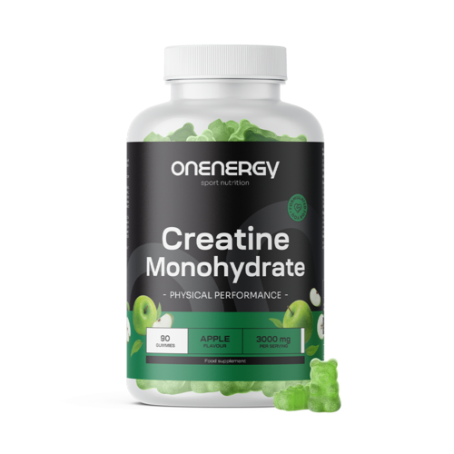 Kreatin-monohidrát 3000 mg – alma, 90 gumicukor