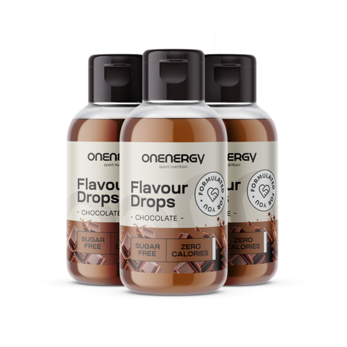 3x Flavour Drops cseppek édesítőszerrel – csokoládé, összesen 150 ml