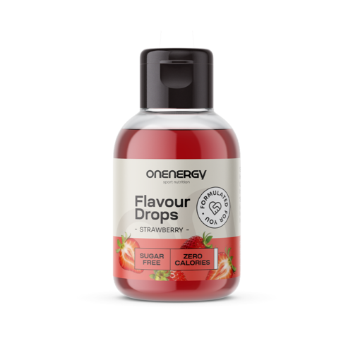 Flavour Drops cseppek édesítőszerrel – eper, 50 ml